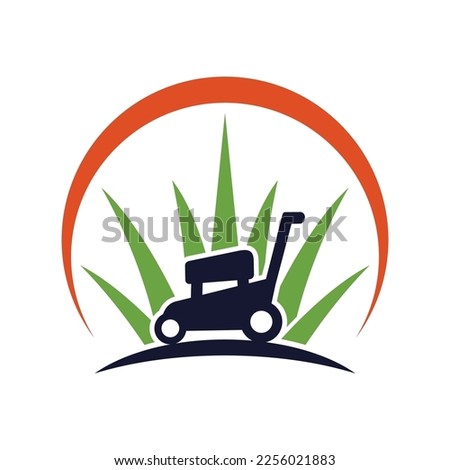 Logo vector for lawn mover