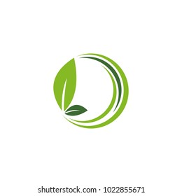 logo vector leaf graphic abstract modern shape download template