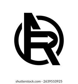 Logo vector for letter AR