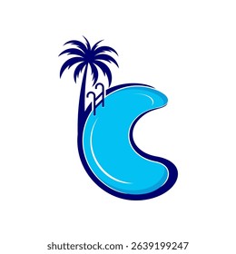 Logo vector for Letter C pool
