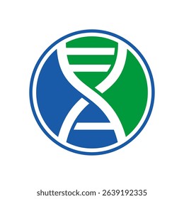 Logo vector for letter A dna