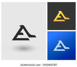 Logo vector letter EL AL creative modern clean monogram apps concept template