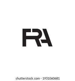 logo vector letter f r a simple concept