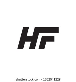 logo vector letter h f simple concept