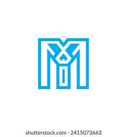 Logo-Vektorgrafik-Design M Gebäude