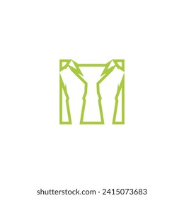 Diseño de la letra del vector del logotipo M