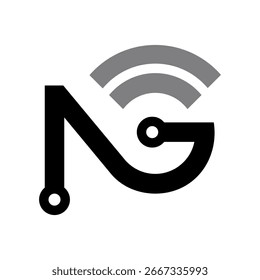 Logo-Vektor für Letter NG Online