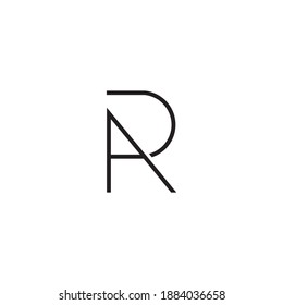 logo vector letter r a abstract modern font