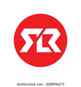 Logo, Vektorgrafik R R, rotes modernes Logo