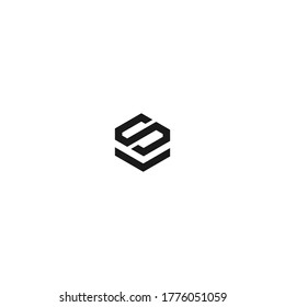 logo vector letter s v modern  brand company