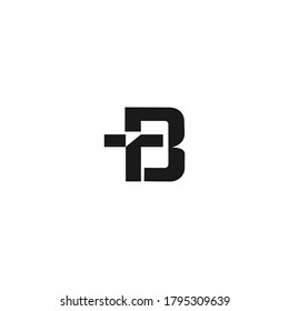 logo vector letter t f modern