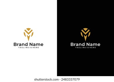 logo vector letter V symbol abstract