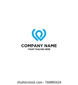 logo vector letter W abstract