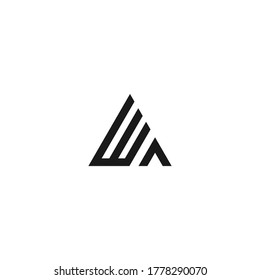 logo vector letter w a modern initial simple