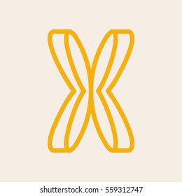 Logo vector letter x