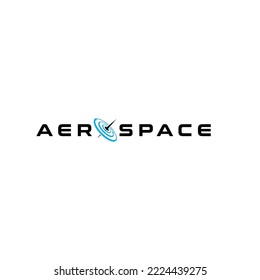 Logo Vector Vector lettering aerospace. elegant, modern, futuristic and easy to apply
