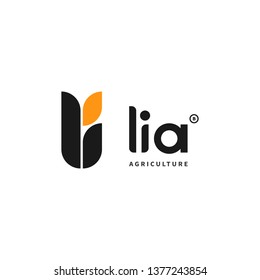 Logo Vector - Li for Lia - Wheat or rice