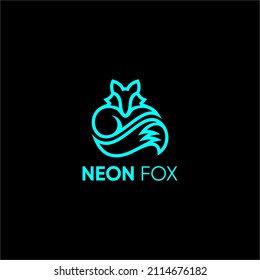 logo vector line art illustration of fox head. simple, clean, and easy to apply in marketing media
