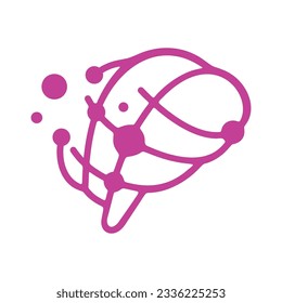Logo Vector for Line Brain Tech