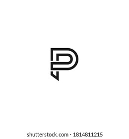 P Letter Monogram Logo Pp Black Stock Vector (Royalty Free) 314490107 ...