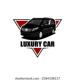 logo vector luxury mpv premium car illustration