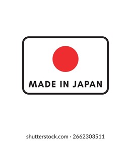 Logo Vektor Made in Japan - Rising Sun Export Emblem