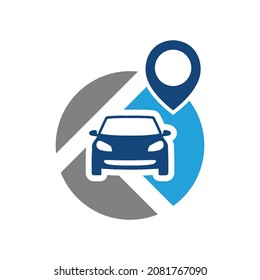 Vector de logotipo para el vástago de coche de mar