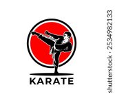 logo vector martial art karate