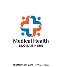 Logo vector  medical health, vector simple dan elegan