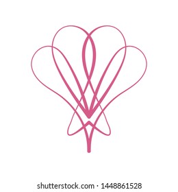 logo vector minimalist abstract flower illustration
