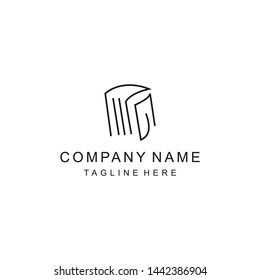 logo vector minimalist education book
