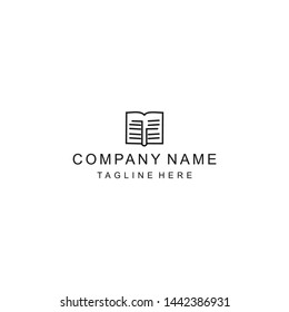 logo vector minimalist education book

