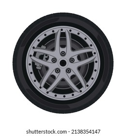 Logo Vector for Modern Car Wheel