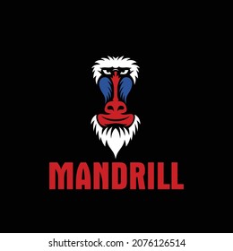 Logo vector for monkey mandrill