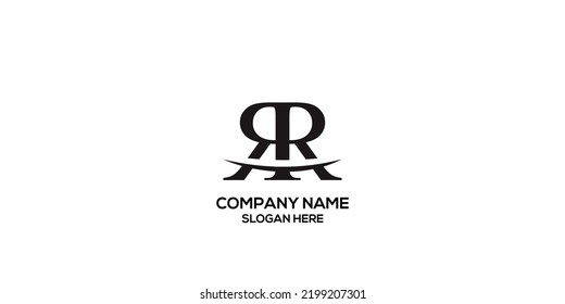 logo vector monogram geometric letter r