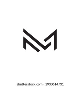 logo vector monogram letter m l concept modern