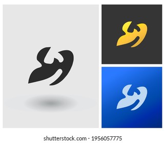 Logo vector monogram YH initial alphabet modern creative company symbol template