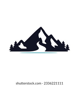 Logo Vector for Mountain Blue River