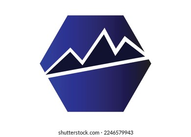 Logo vector Mountain design illustration