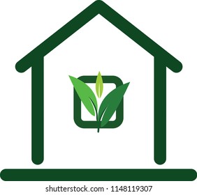 LOGO VECTOR , NATURE LOGO , ECO HOUSE