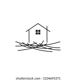 Logo vector for nest home