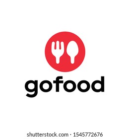 logo vector new Gofood partnership template modern