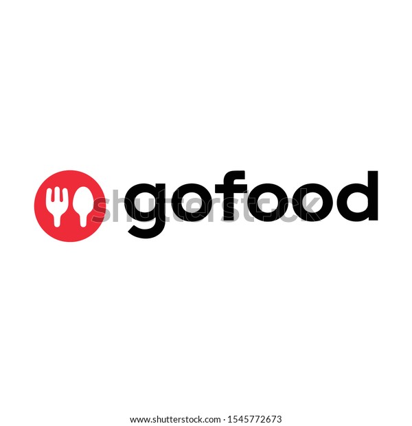 Logo Vector New Gofood Partnership Template Stock Vector (Royalty Free