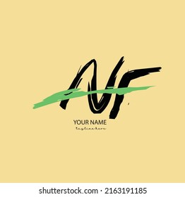 Logo vector of Nf initial handwriting