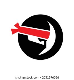 Logo vector for ninja disc