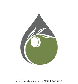 Logo vector for oil olive