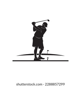 Logo vector for old man golf
