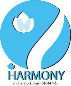 Logo vector on the theme of  meditation, healthy lifestyle