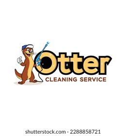 Logo vector for Otter cleaning service