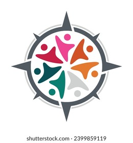 Logo Vector for People Compass